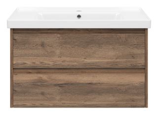 Подвесная тумба под раковину Brevita Dallas DAL-01090-074П 90см дуб Галифакс олово